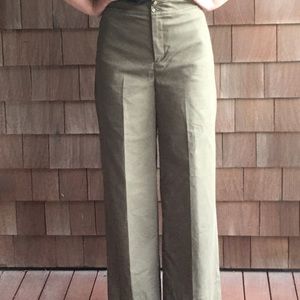 J Crew wide legged green pants